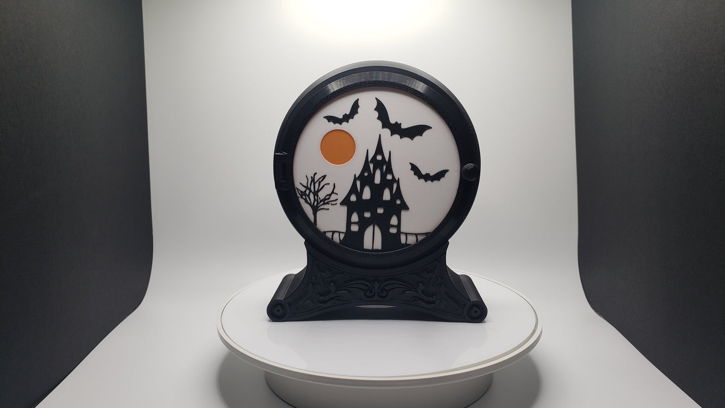 Halloween Scene Lightbox - Includes 3 Different Scenes - LED Illuminated